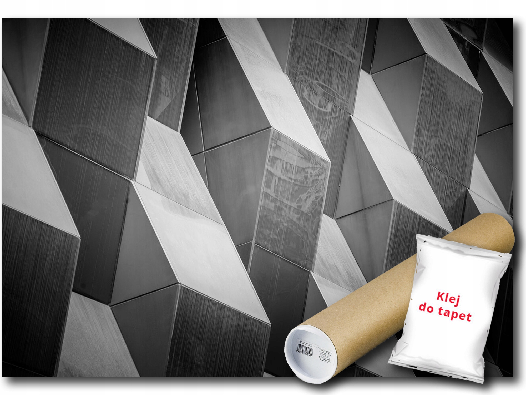 Vinylová Fototapeta Stěna 3D Bryly Desky Geometrie Architektura 152x104