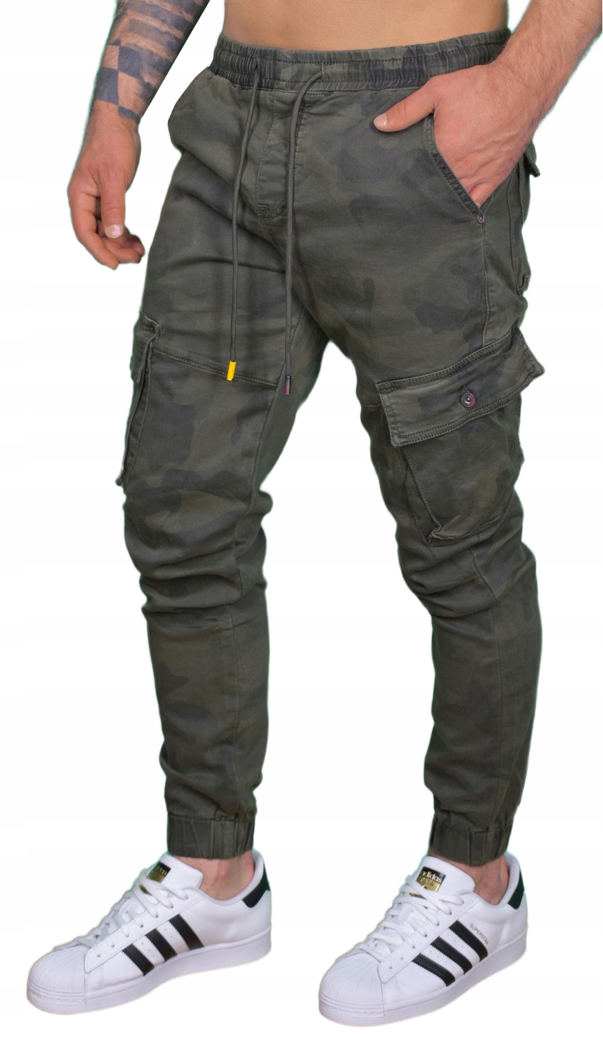 MĘSKIE BOJÓWKI SPODNIE ELASTYCZNE JOGGERY Marka inna