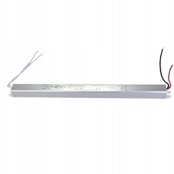 Zasilacz Meblowy do taśm LED SLIM 3A 36W 12V DC Kod producenta EC79774