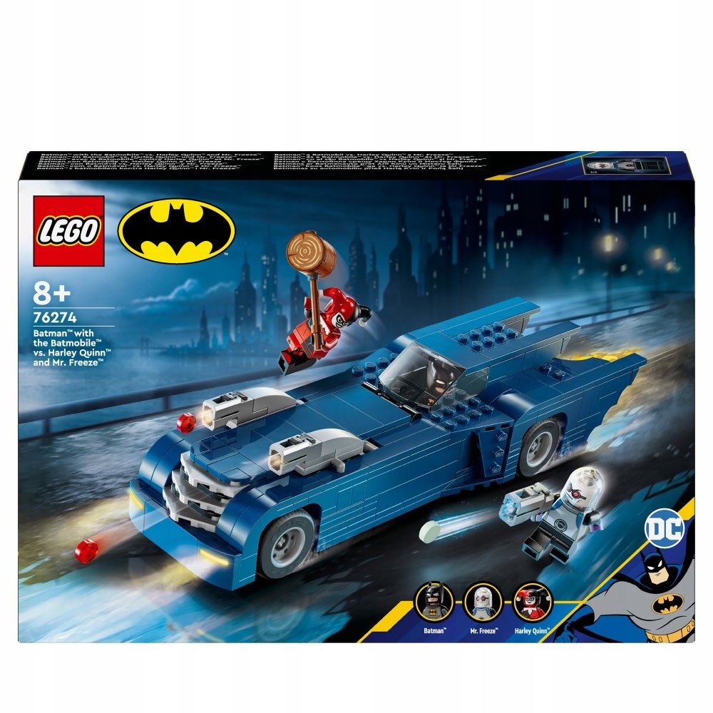 Lego Heroes Batman s batmobilem versus Harley Quinn a Mr Freeze 76274