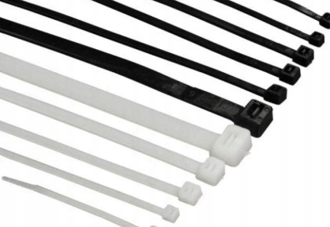 BARDZO MOCNE OPASKI ZACISKOWE TRYTYTKI TRYTKI KABLOWE BIAŁE 8×400mm 100SZT Marka inna