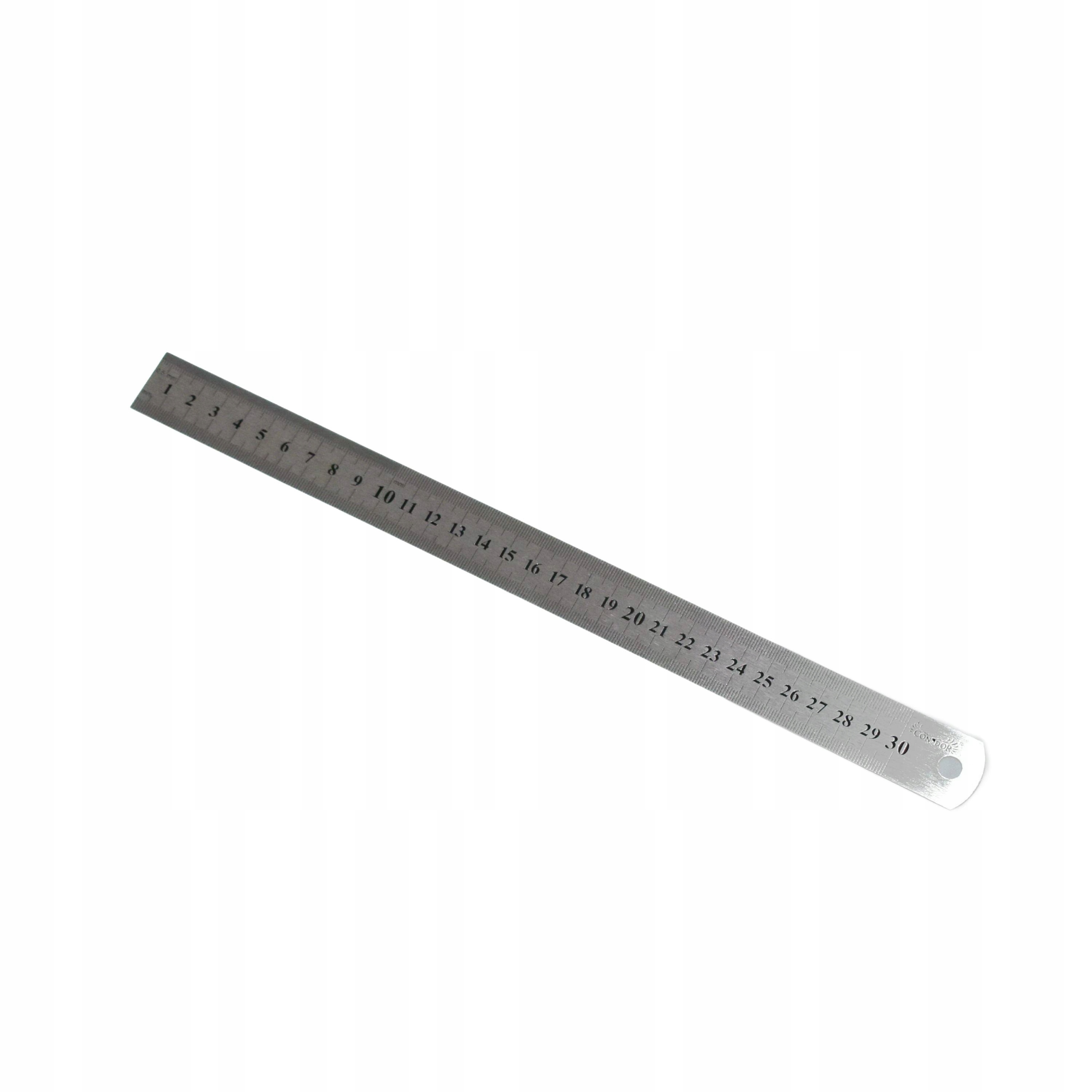 Przymiar stalowy liniowy liniał linijka 300 mm. INOX