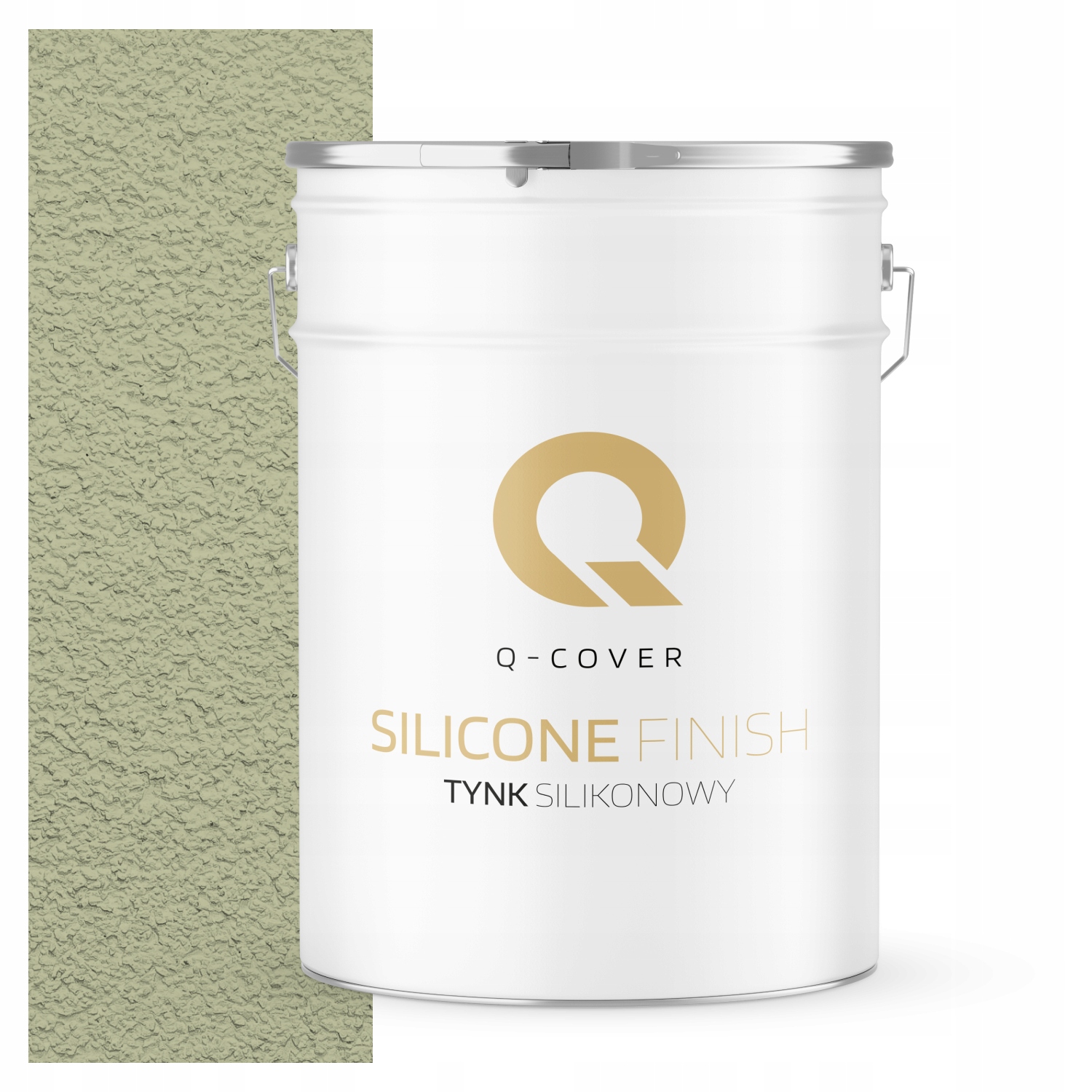 Silikonová Fasádní Omítka Zelená Světlá F483 25 Kg Beránek Granulace 3.0 mm