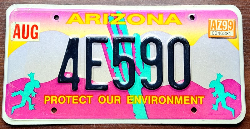 Arizona - tablica rejestracyjna z USA