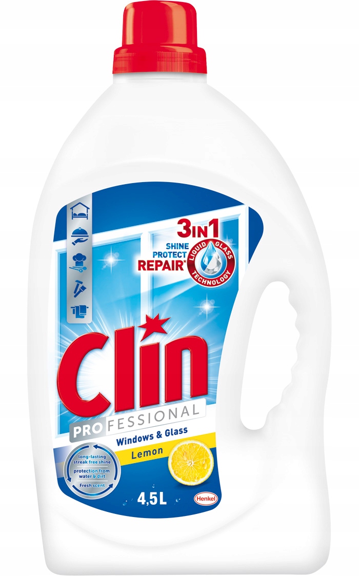 

Płyn do mycia szyb okien Clin Lemon zapas 4,5l