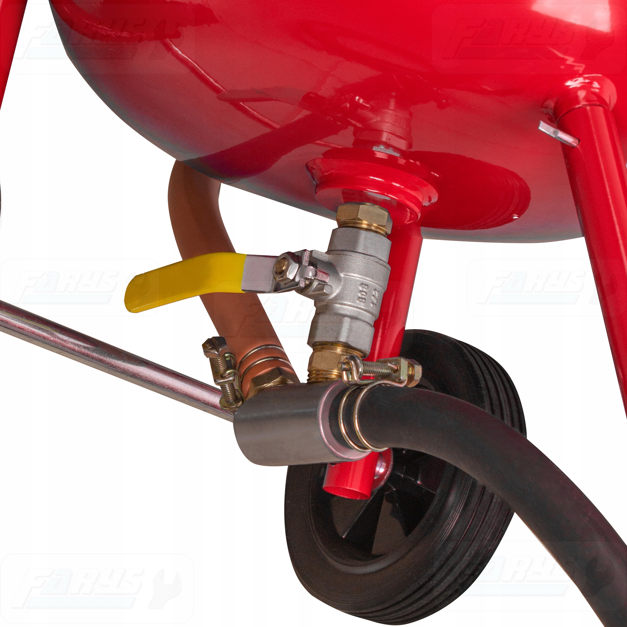 Zestaw do piaskowania:piaskarka 38l + ścierniwo piasek 25kg Pojemność 38 l