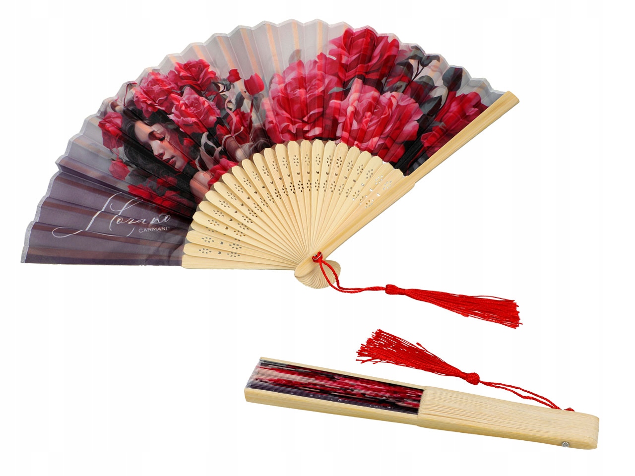 Wachlarz - L. Lozano, Lady's Floral Symphony (CARMANI) Marka Carmani