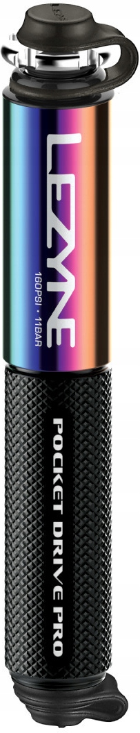 Ruční pumpička Lezyne Pocket Drive Pro černá rainbow