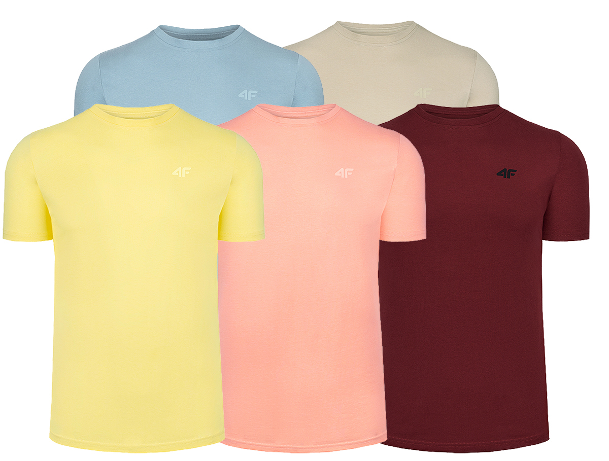 

4F T-shirt Męski x5 Zestaw Kolekcja Limitowana