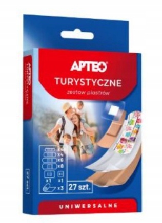 

Plastry turystyczne Apteo 27 szt. zestaw plastrów