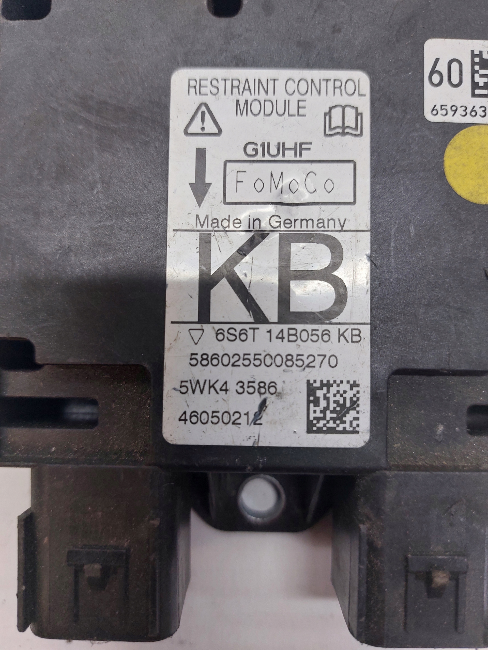 modulo SENSOR airbag FORD FIESTA MK6 6S6T-14B056 KB
