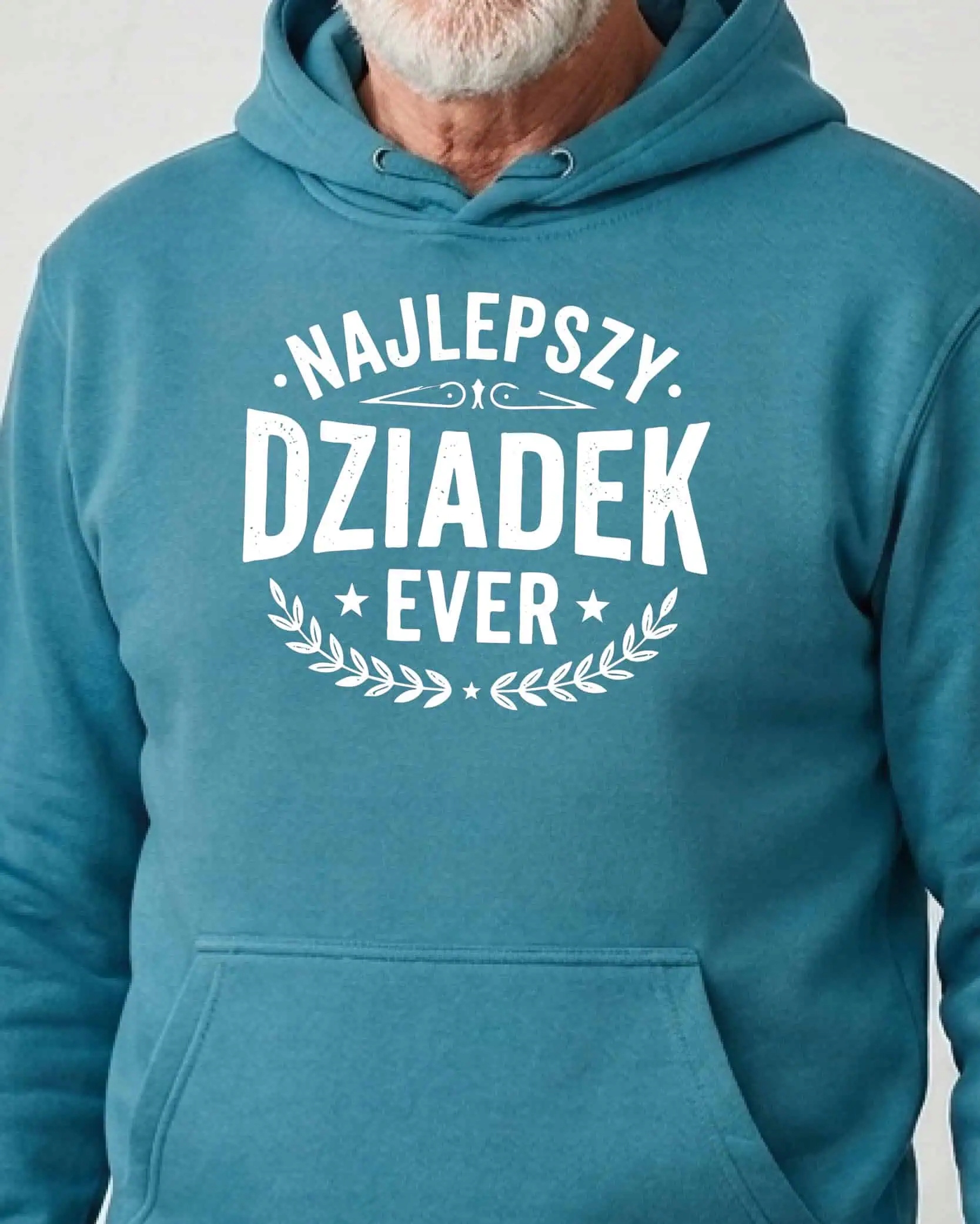 Mikina s kapucí Dárek pro dědečka Nejlepší dědeček Ever Modrá L