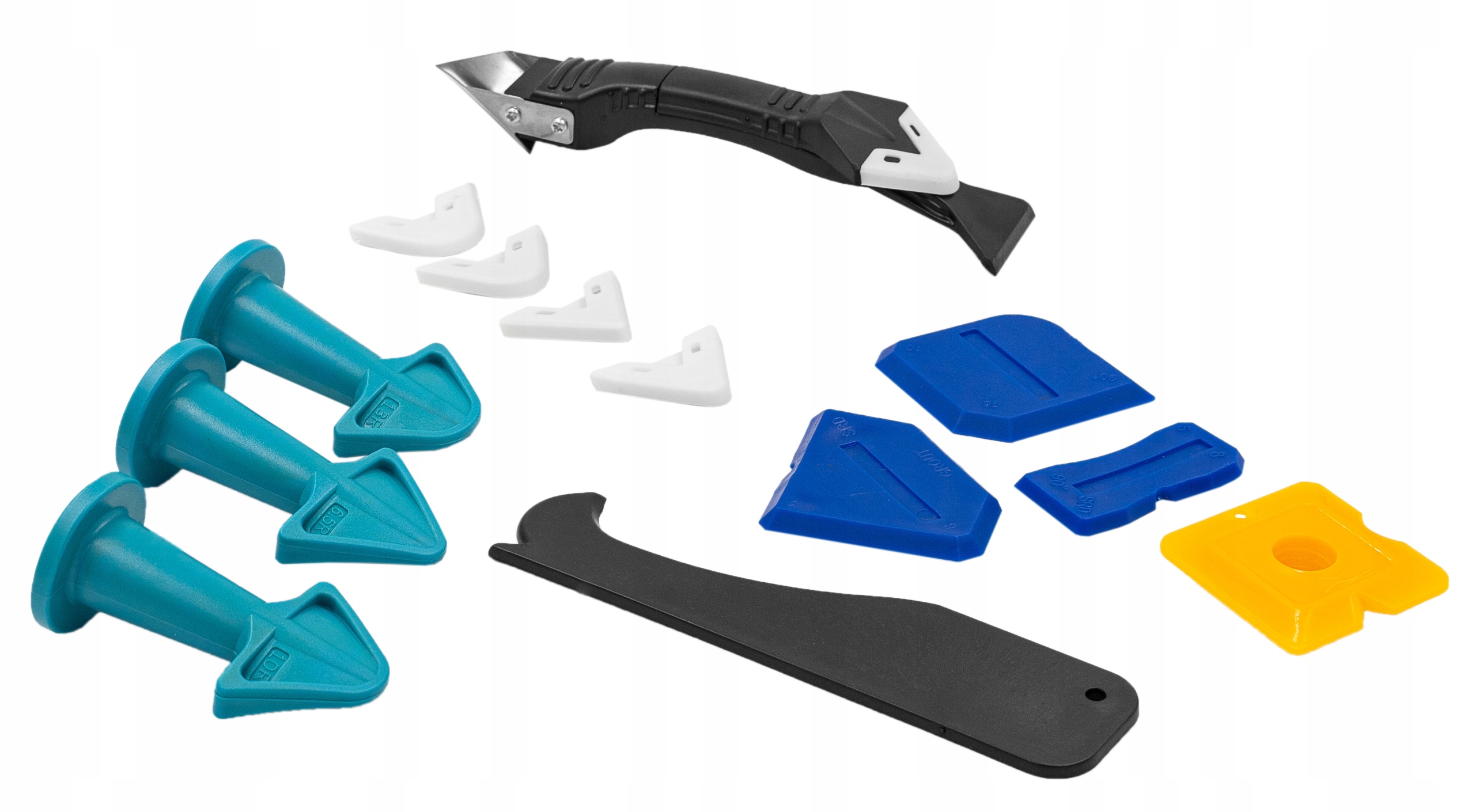 Szpachelka do nakładania silikonu Skrobak Kostki Aplikatory ZESTAW Kod producenta 0023