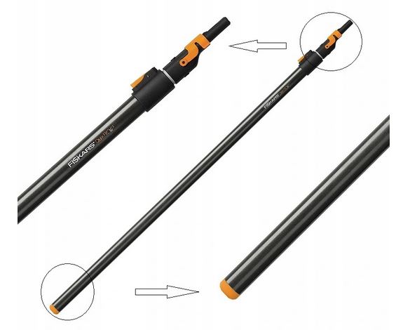 

Fiskars Teleskopowy trzonek QuikFit 240cm 1000666