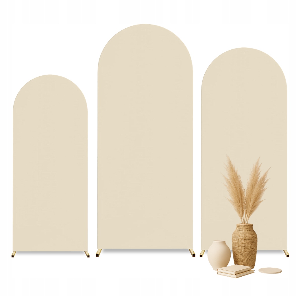 Sada obalů na dekorativní oblouky 80x180, 100x200, 120x220 cm Šampaňská