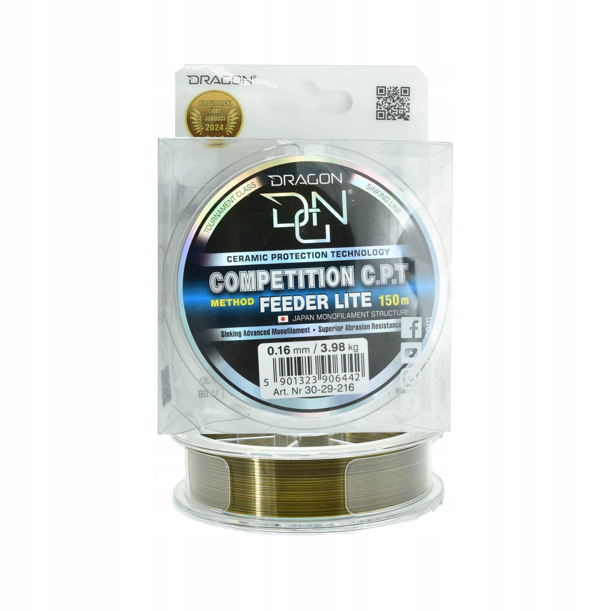 Żyłka Dragon Competition Cpt Method Feeder Lite 0.16mm 150m 3,98kg 1szt.