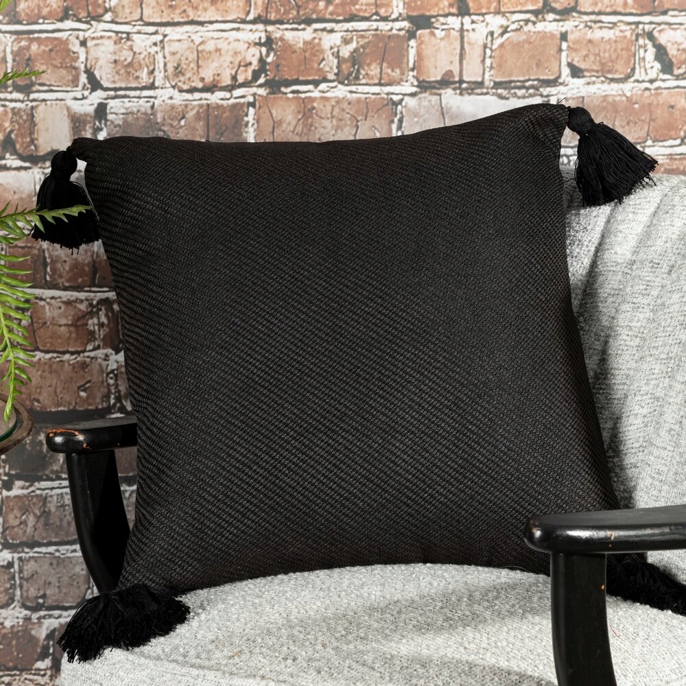 Poszewka kremowa 45X45 BOHO o strukturalnym wzorze Szerokość produktu 1 cm