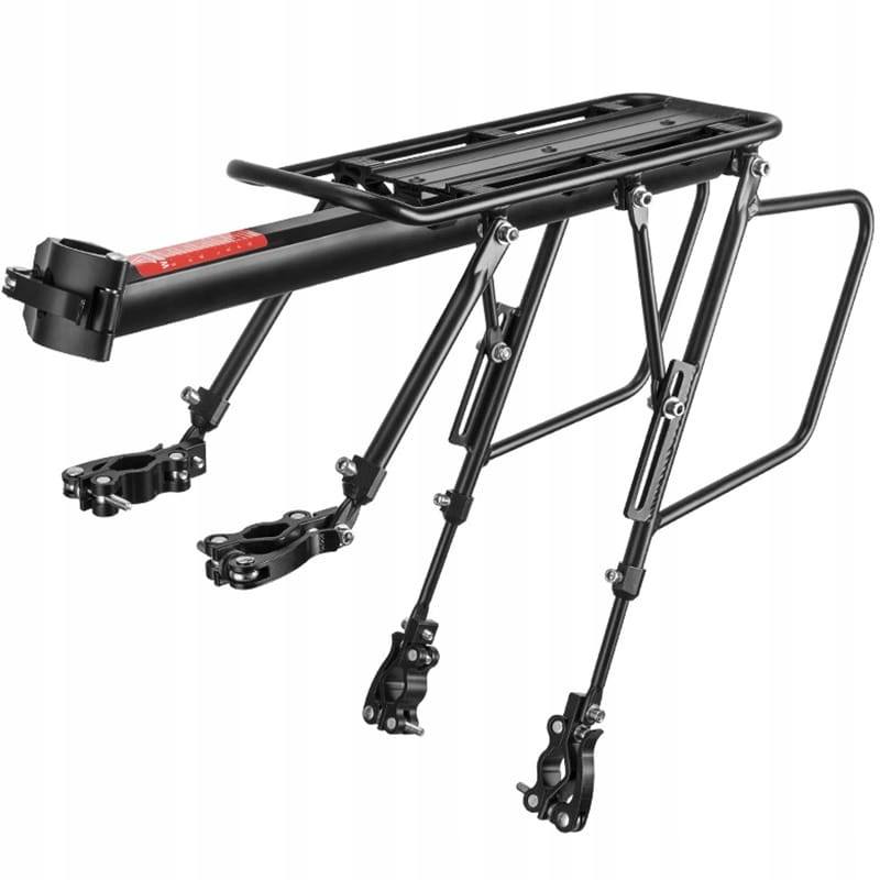 Nosič jízdních kol Rockbros, zadní, odolný, reflexní, hliníkový, s poličkou