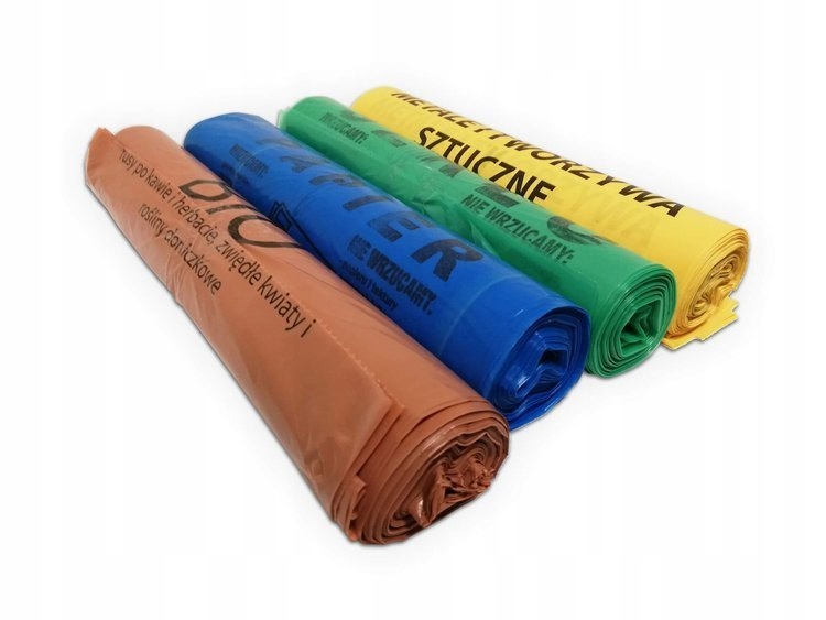 ZESTAW 4x45L kosz do segregacji odpadów + worki Liczba sztuk 4 szt.