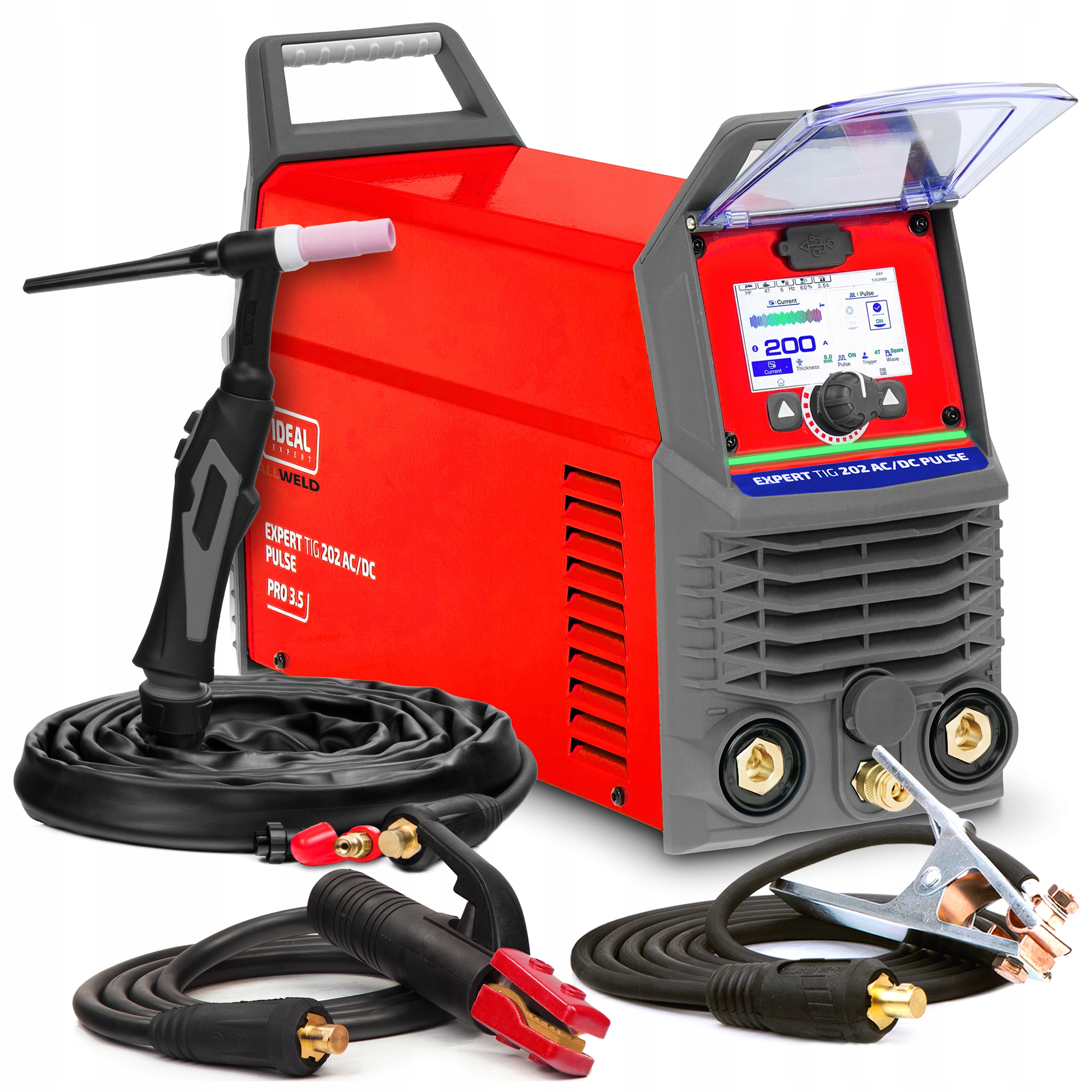 Invertorová Svářečka Ideal Expert Tig 202 Ac DC Pulse PRO3.5 LCD