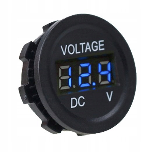 WOLTOMIERZ VOLTOMIERZ LED 12V 24V 6-30V WSKAŹNIK NAPIĘCIA NIEBIESKI MIERNIK Kod producenta 41050