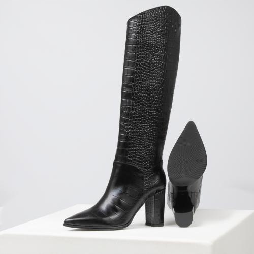 Dámské kotníkové boty Premium Wojas černé barvy, vel. 37