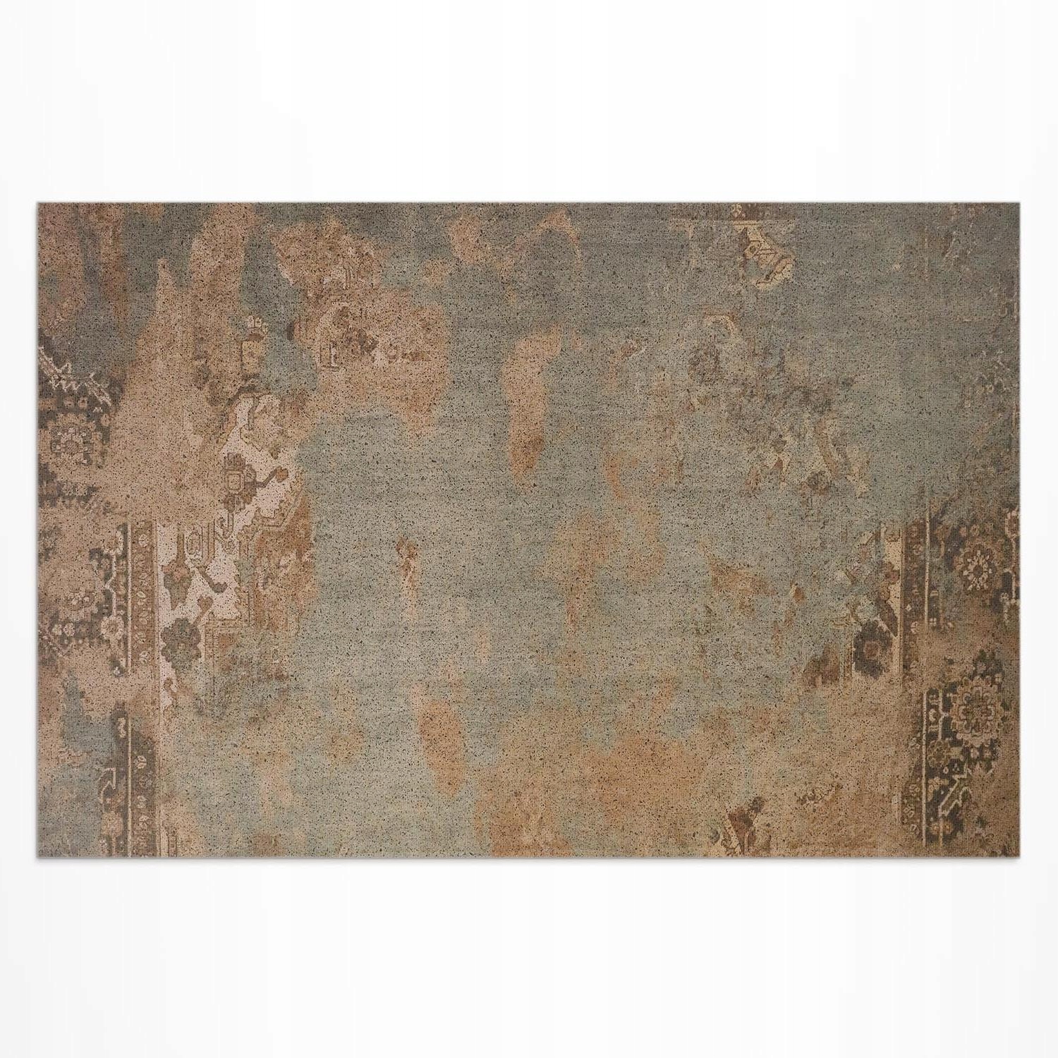 Dekoratívny vonkajší koberec Poškriabaný patchworkový vintage vzor 150 x 255 cm
