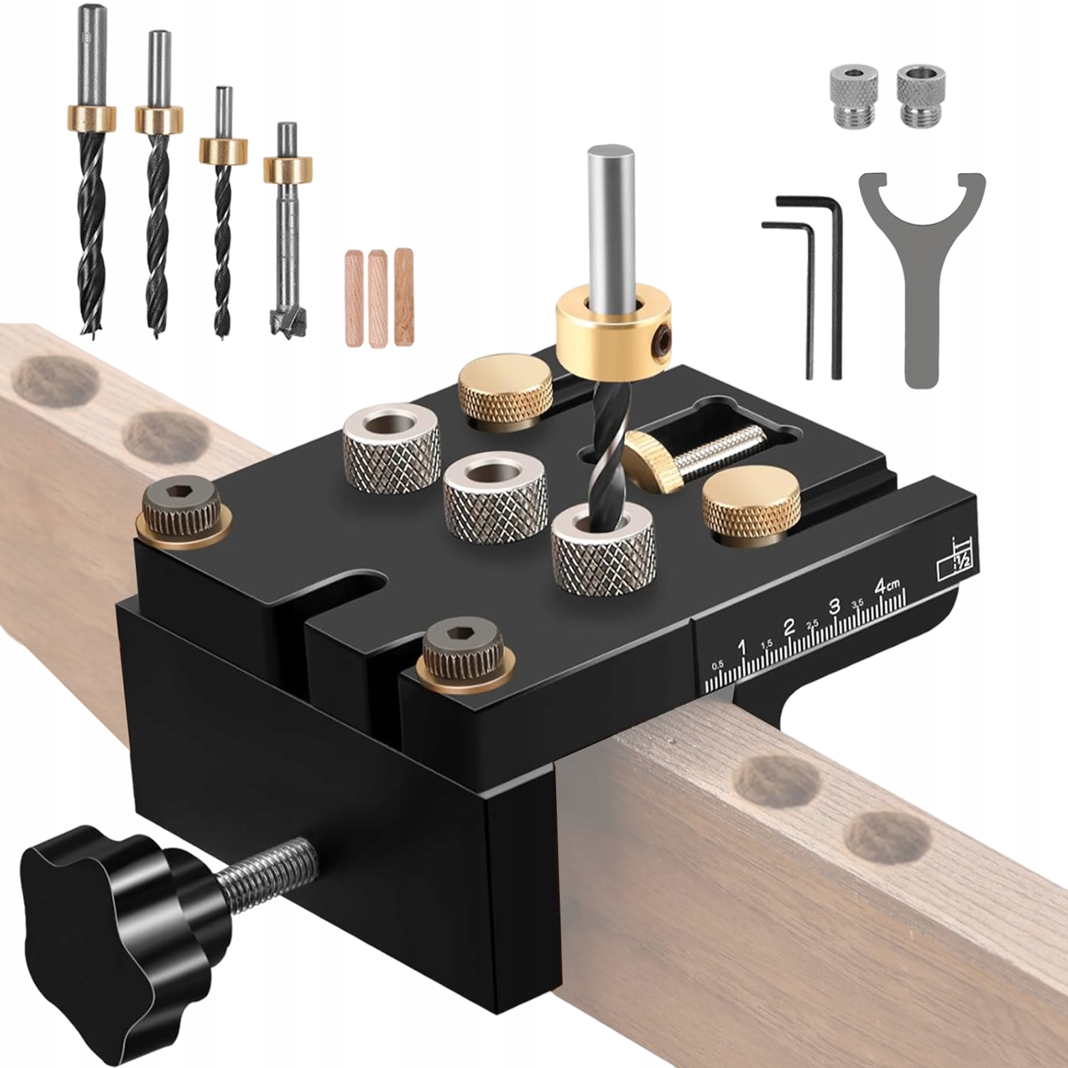 Vodítko Pro Vrtání Dřeva S Polohovacím Klipem