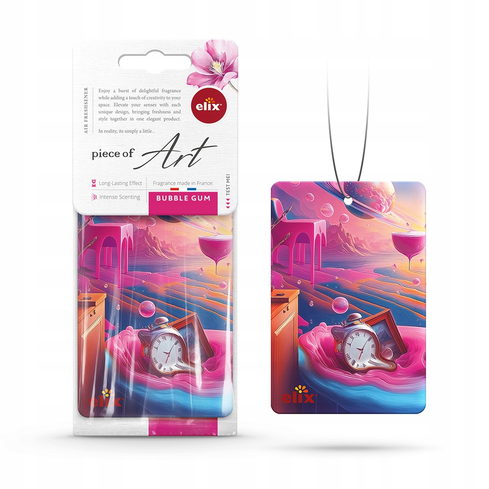 Cellulozowa Zawieszka Zapachowa do Auta lub Domu Piece of Art Bubble Gum
