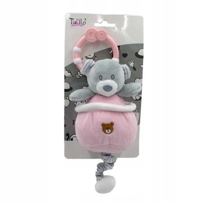 POZYTYWKA MIŚ RÓŻOWA 13CM