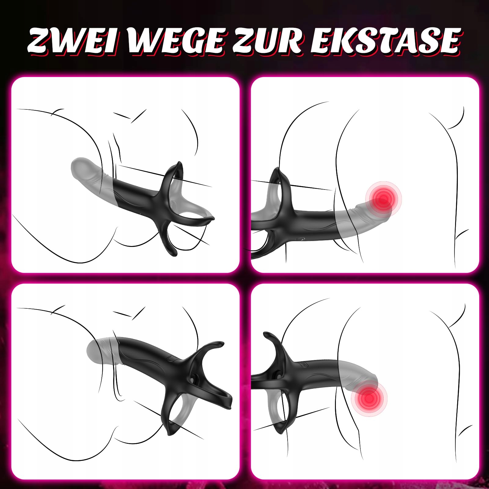 ANAL VIBRATOR Zestaw Dla Par Stymulacja Prostaty Dildo Analne Dla Mężczyzn — miniatura 5