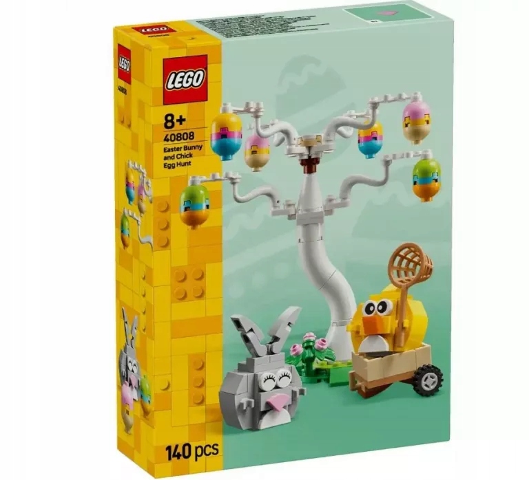 Lego Iconic 40808 Wielkanocny Zajączek, Kurczaczek I Zbieranie Jajek