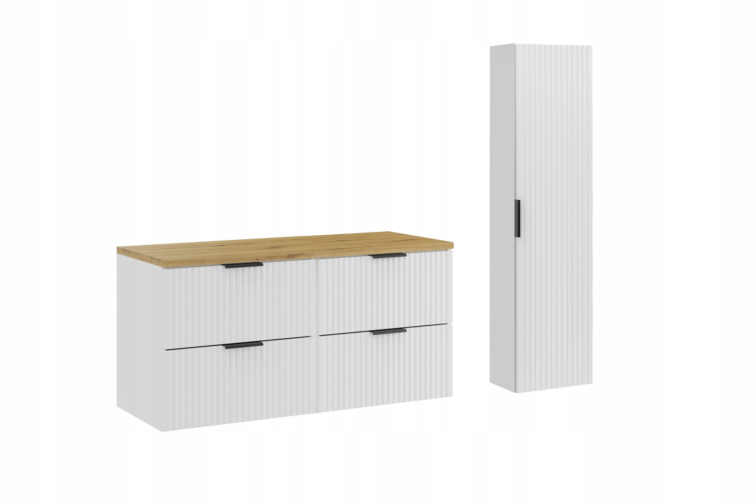 Nábytková sada 120 cm s vysokou deskou a skříňkou