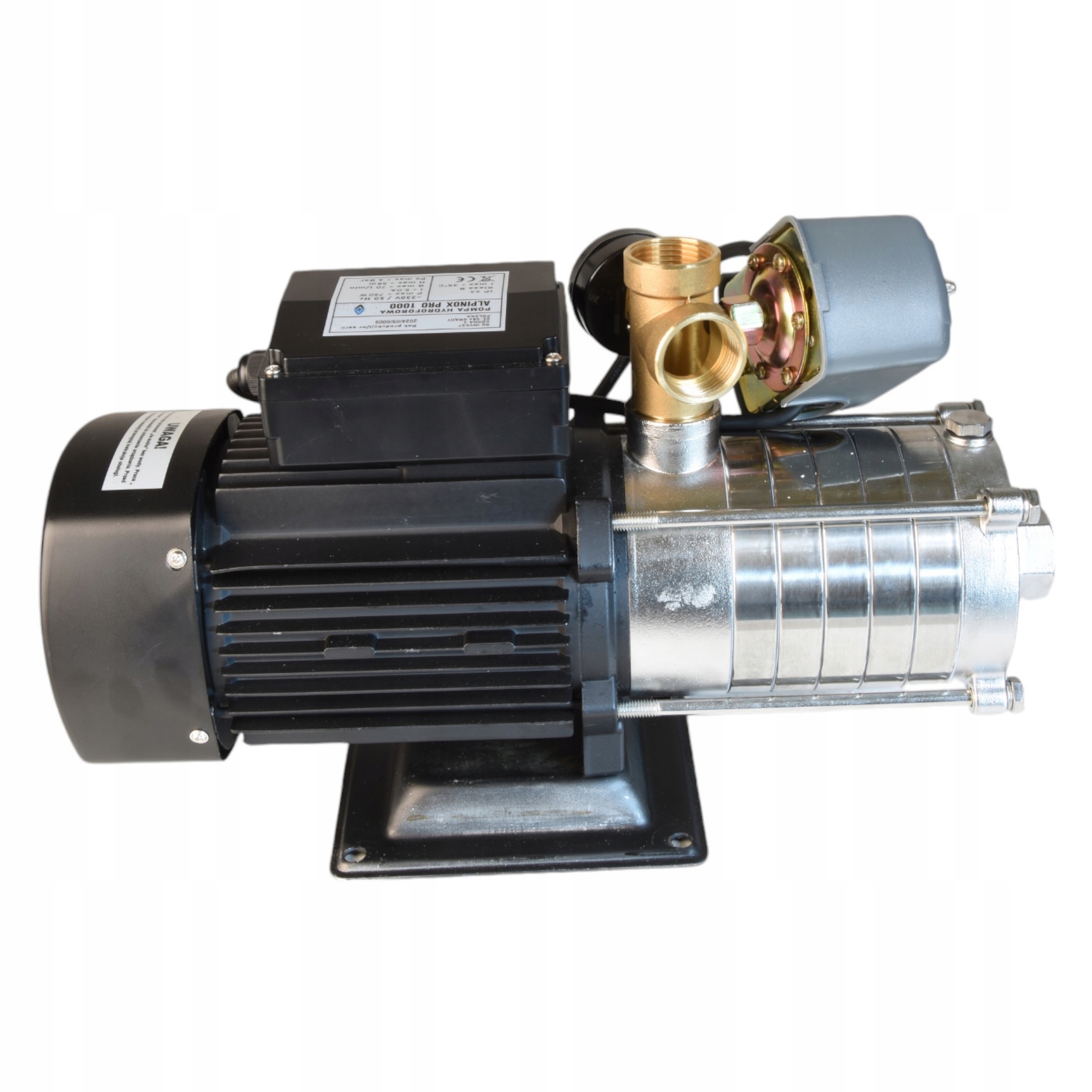 Hydroforová Čerpadlo 750 W Inox Na Vodu Kvalita Premium Pro 70 l/min S Príslušenstvom