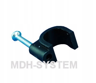 UCHWYT PRZEWODU 7 mm CZARNY 100szt FLOP KLIP 7mm Marka inna