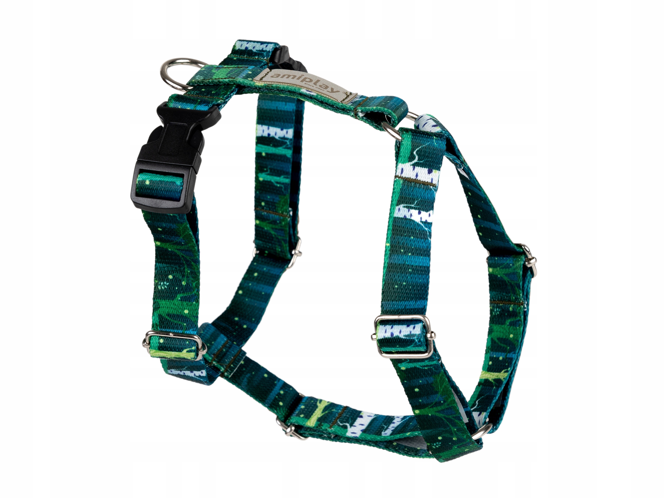 BeNature szelki Guard dla psa XL 45-85cm 65-95cm 2,5cm Forest