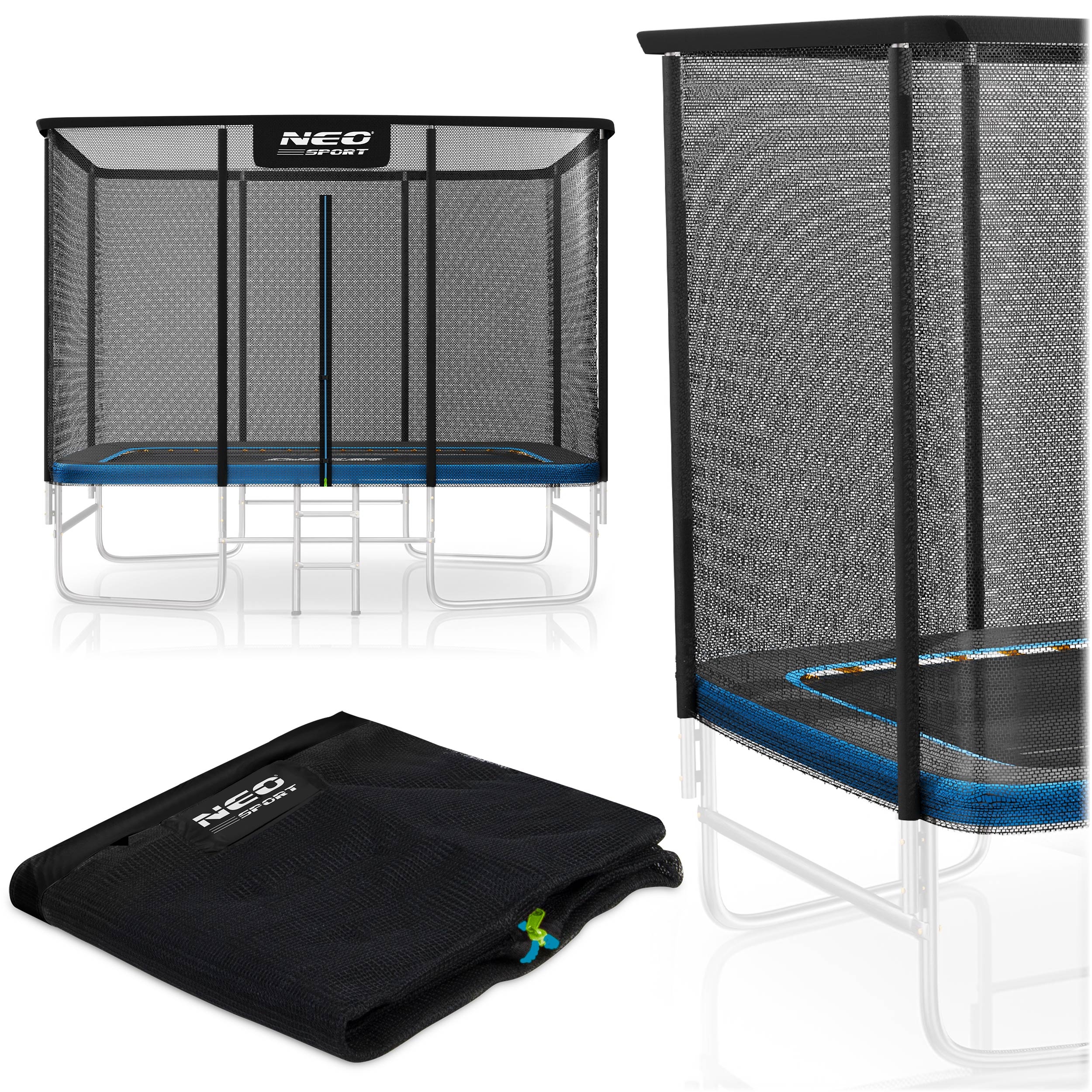 Siatka Zewnętrzna Do Trampoliny 10FT 14FT 305/427 na 8 Słupków Neo-sport