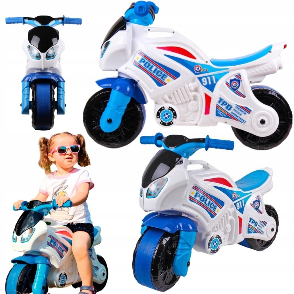 Rowerek Biegowy Dla 2 Latka Autko Samochód Jeździk Pchacz Motocykl Policja