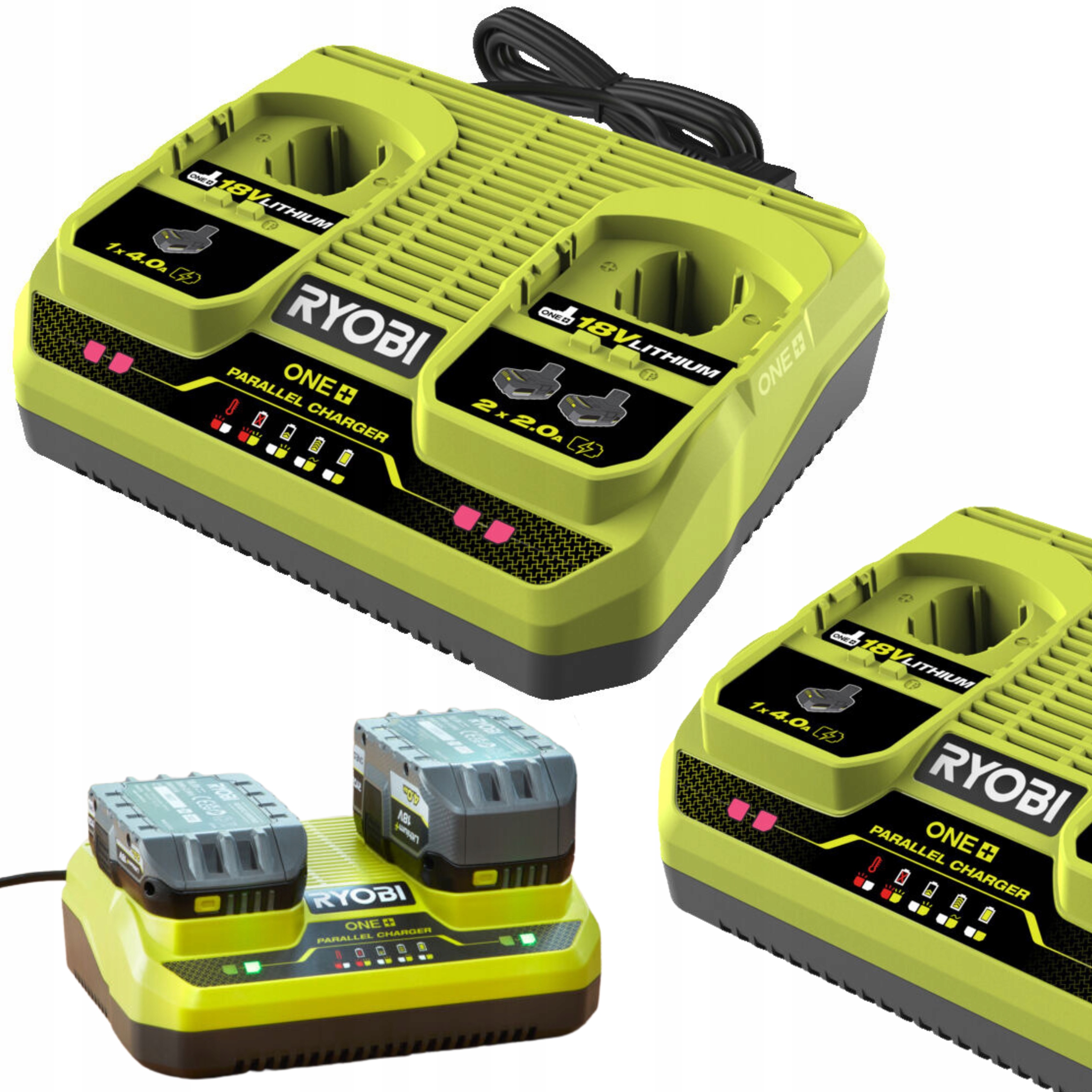 

Ładowarka dwu stanowiskowa RC18240 Ryobi