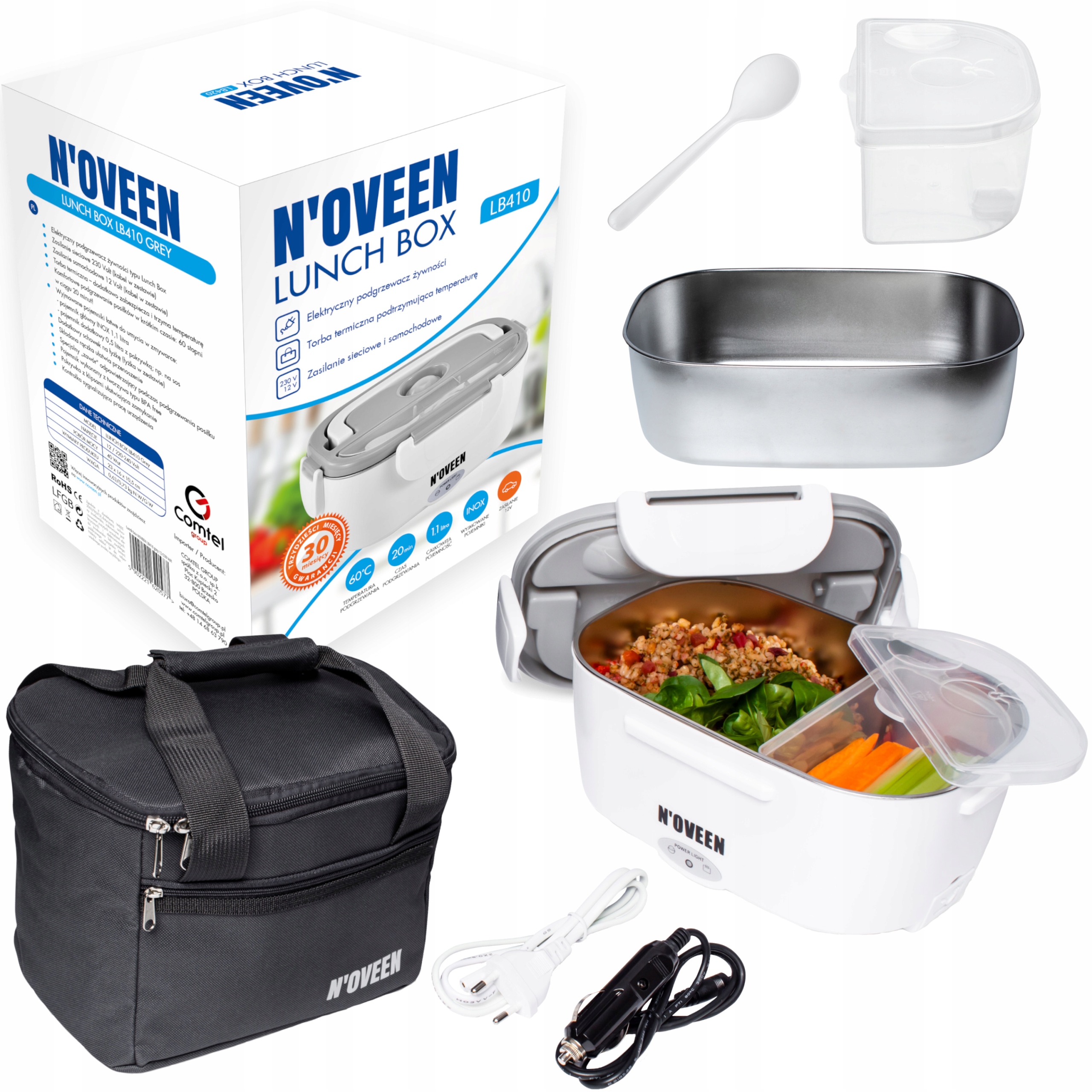 

Elektryczny Lunch Box Podgrzewany Termos 1,1L