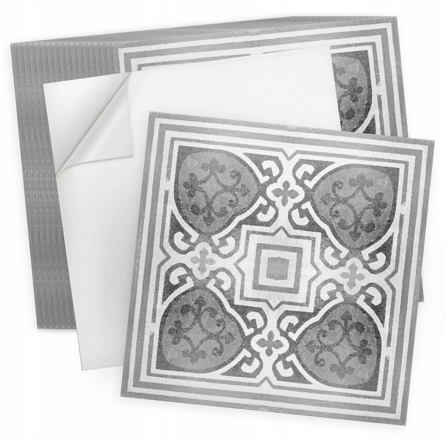 Samolepící Pvc dlaždice 20 ks 20x20 cm Vzor s ornamenty v symetrii