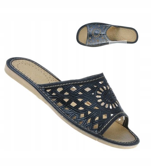 

Damskie Ażurowe Klapki Z Podhala Kolory! 6141 37