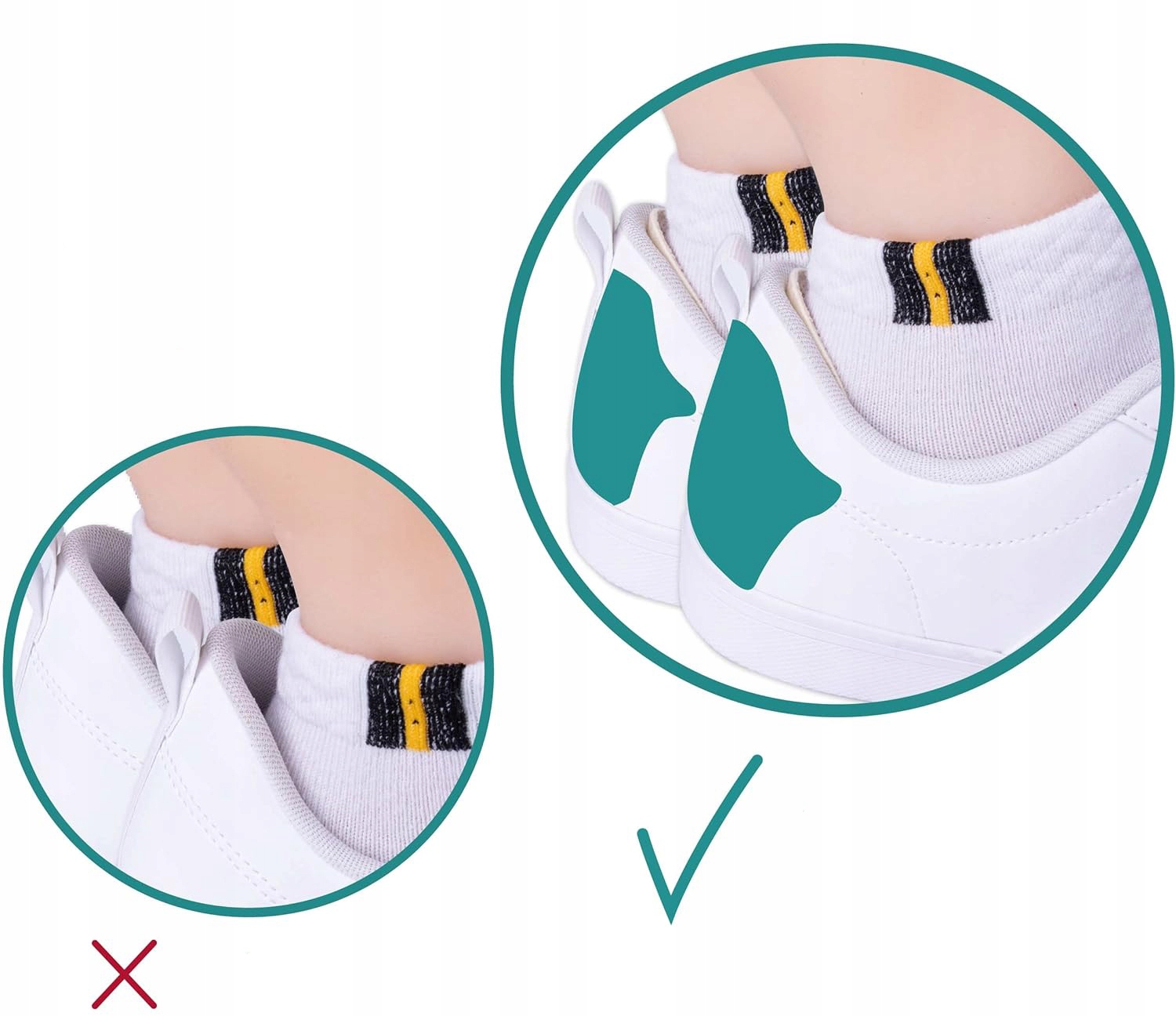 PIANKOWE ZAPIĘTKI DO DUŻYCH BUTÓW WKLEJANE WKŁADKI NA OBTARCIA RANY PIĘTY EAN (GTIN) 5905965212022