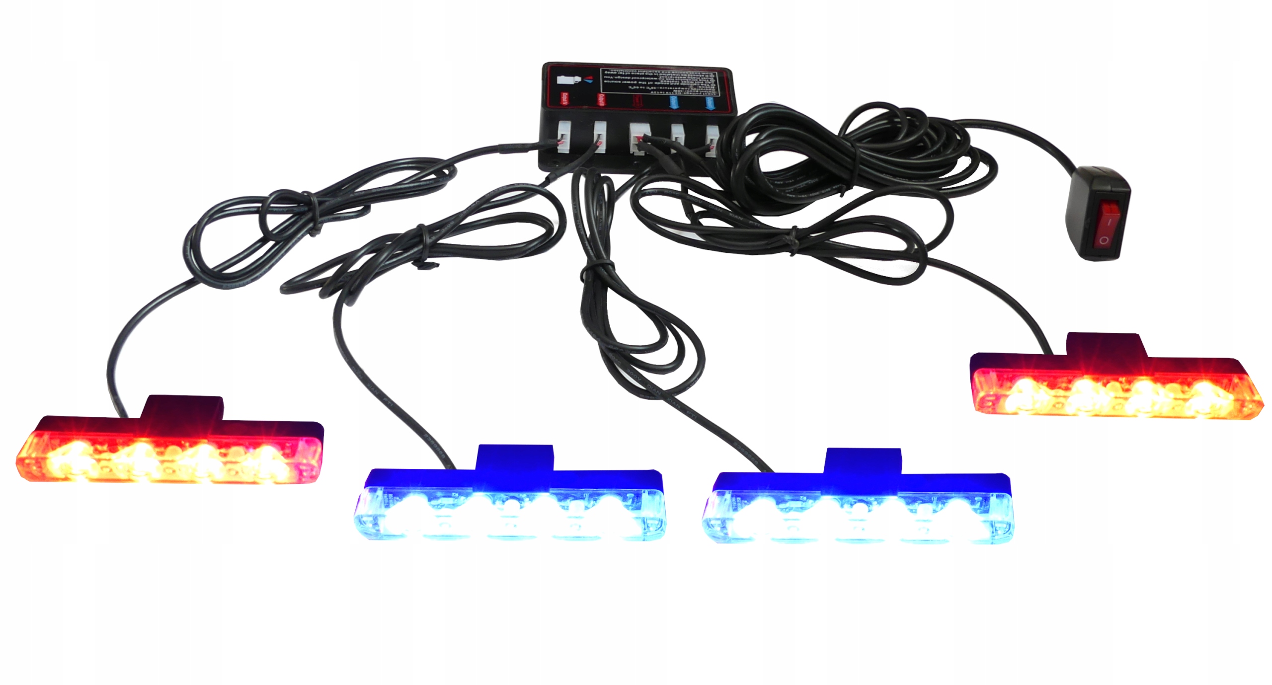 NL54 - Стробоскопы Сид 16W тонкий синий красный