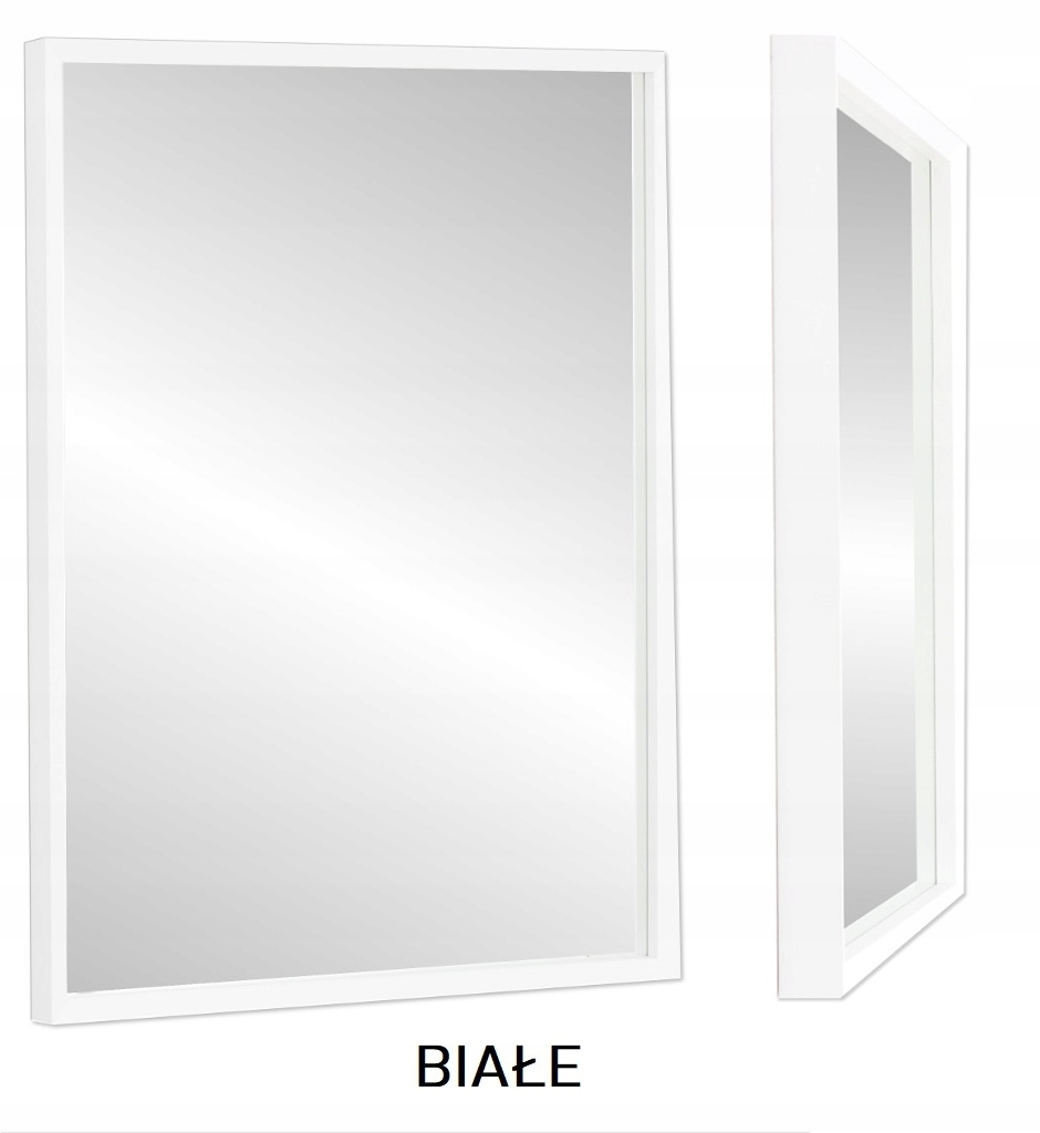 HIT! Lustro 80x60 wąska KASETONOWA rama kolory Marka Profilmat