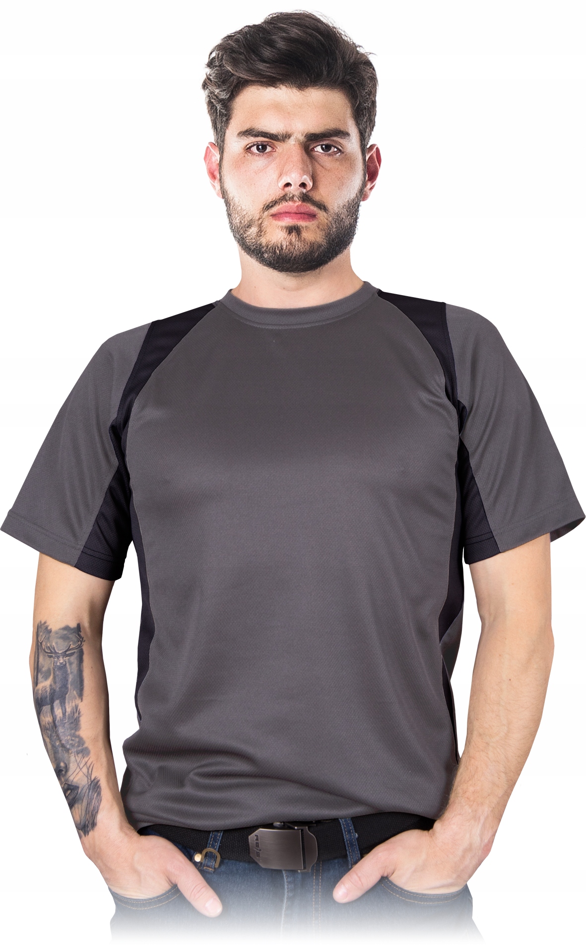 

T-shirt męski z siateczki Reis Modern