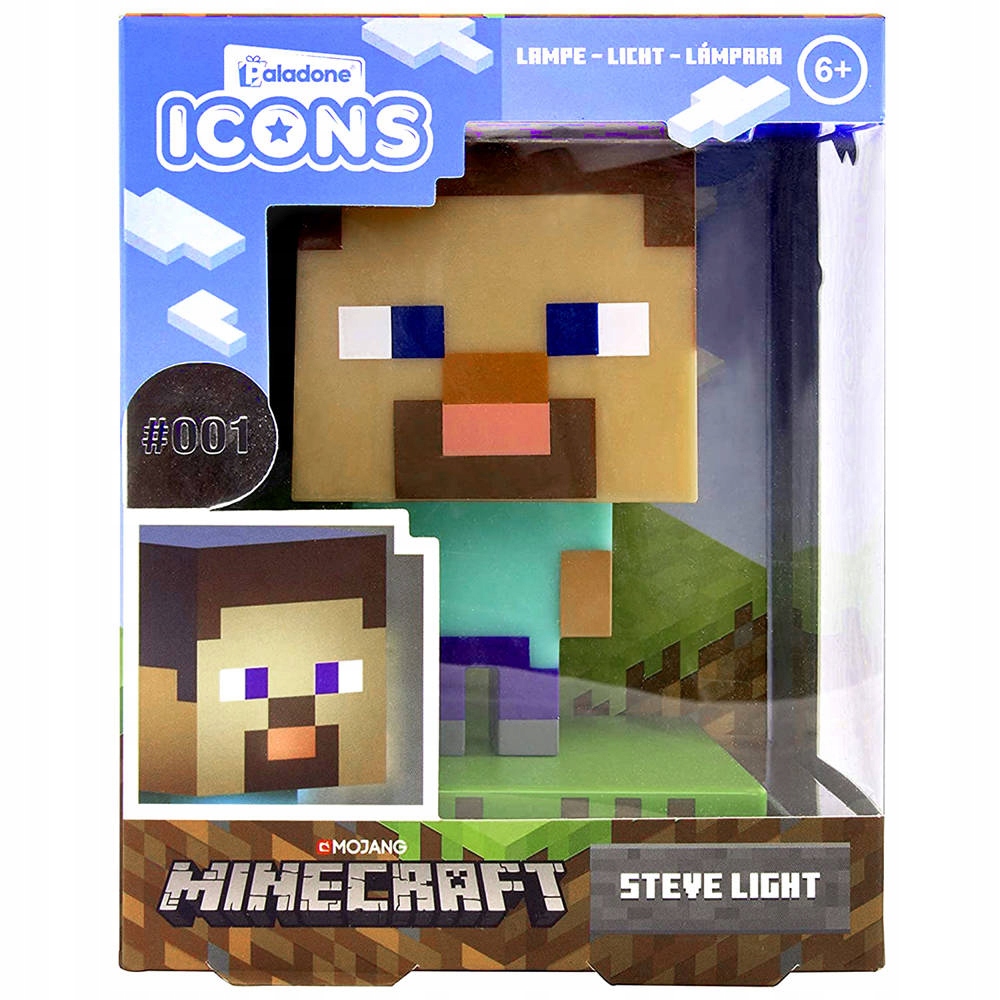 Lampka Minecraft Steve (wysokość: 11 cm) - PALADONE Rodzaj lampka