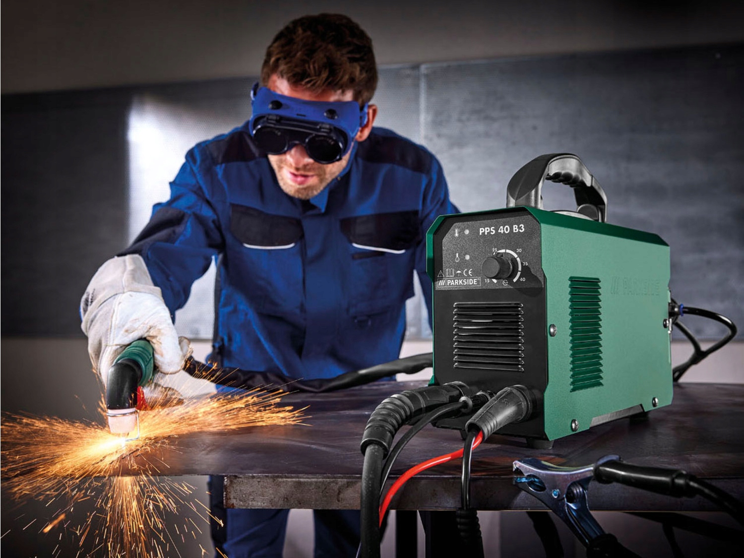 MOCNA Przecinarka plazmowa Parkside PPS 40 B3 STAL 9mm EAN (GTIN) 4016640115611