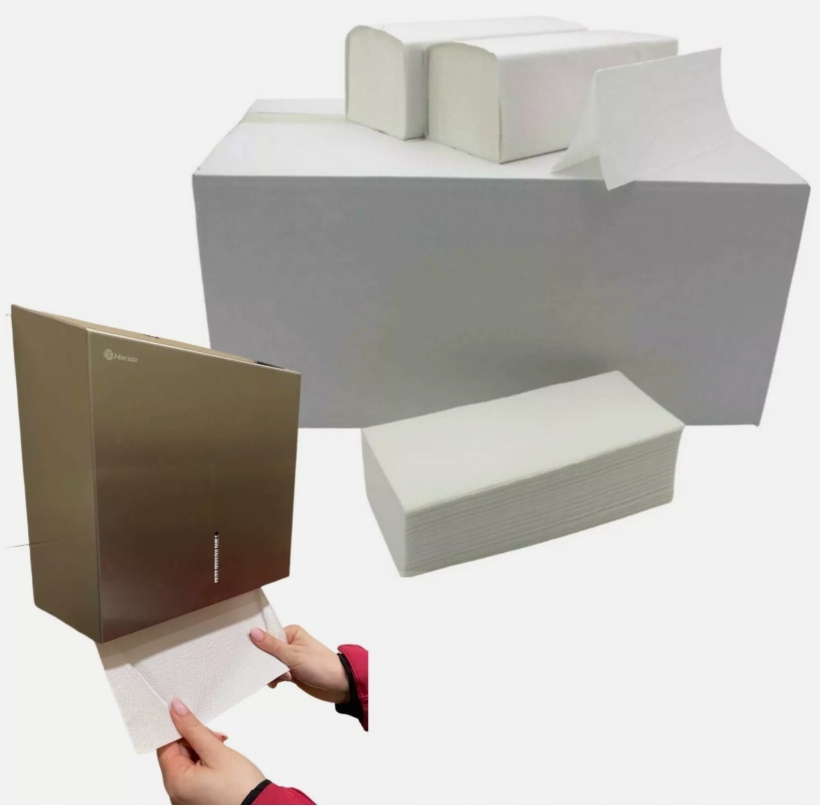 Levně Papírové Ručníky Zz Do Zásobníku Celulóza Ručníky Zz Bílé Savé 4000