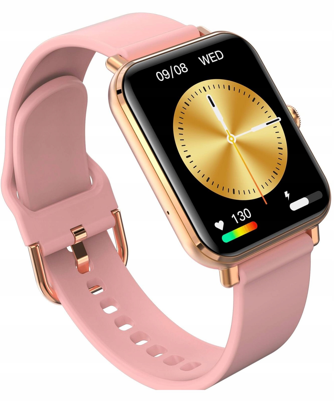 Smartwatch damski Garett GRC CLASSIC Gold Materiał paska guma